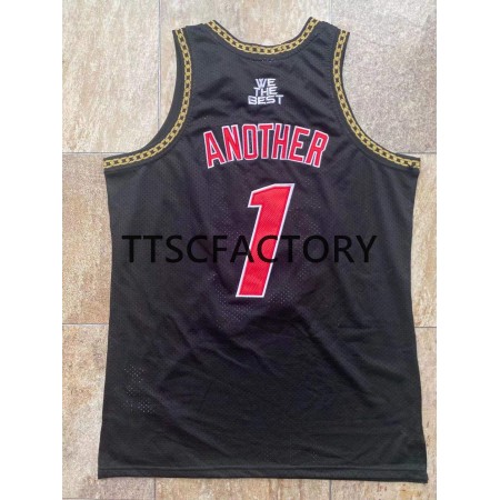 NBA Mænd Trøje Miami Heat ANOTHER 1 Retro Mitchellness Sort Swingman